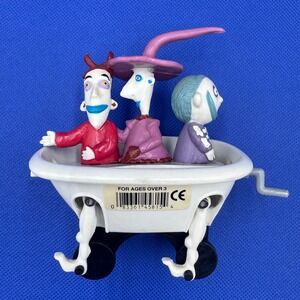 Disney Applause Nightmare Before Christmas Lock Shock Barrel in Bathtub Toy 1993